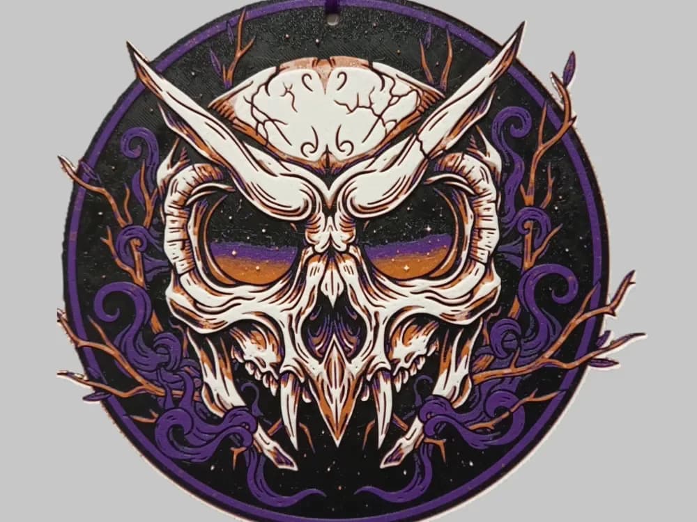 Owl Skull Hueforge by 3DNesy HueForge model: Owl Skull Hueforge by 3DNesy