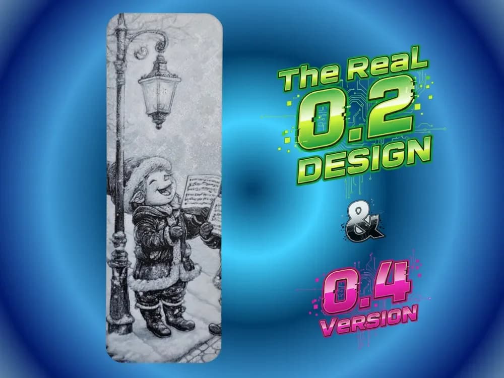 Elf Christmas Bookmark by Atrus Design HueForge model: Elf Christmas Bookmark by Atrus Design