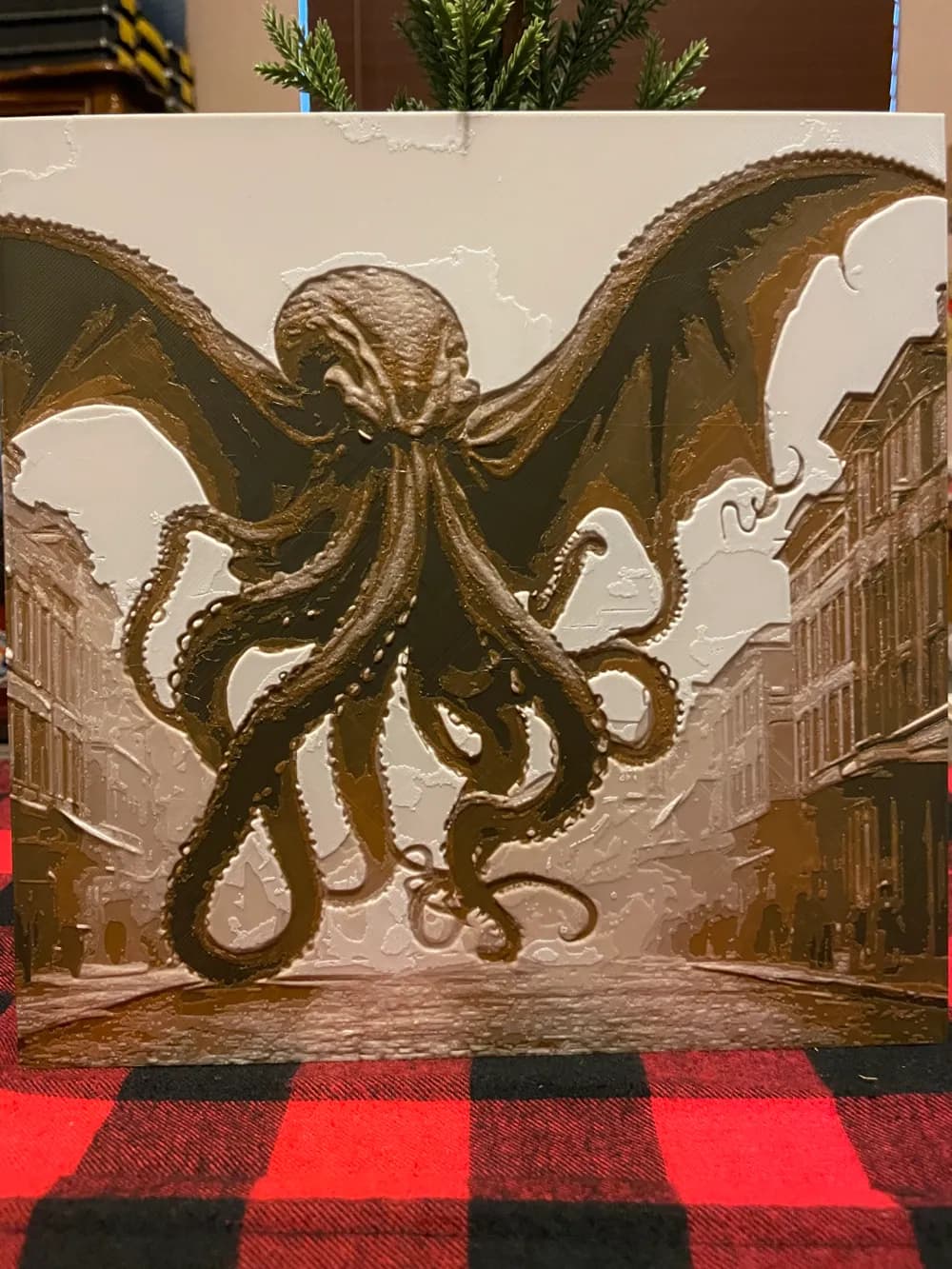 Cthulhu Old Photo Style by Cloudy Nostalgia HueForge model: Cthulhu Old Photo Style by Cloudy Nostalgia