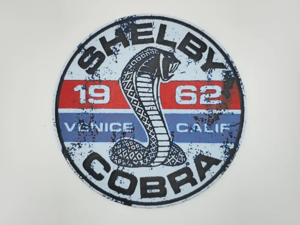 Sign Shelby Cobra by Kactus Fpv HueForge model: Sign Shelby Cobra by Kactus Fpv