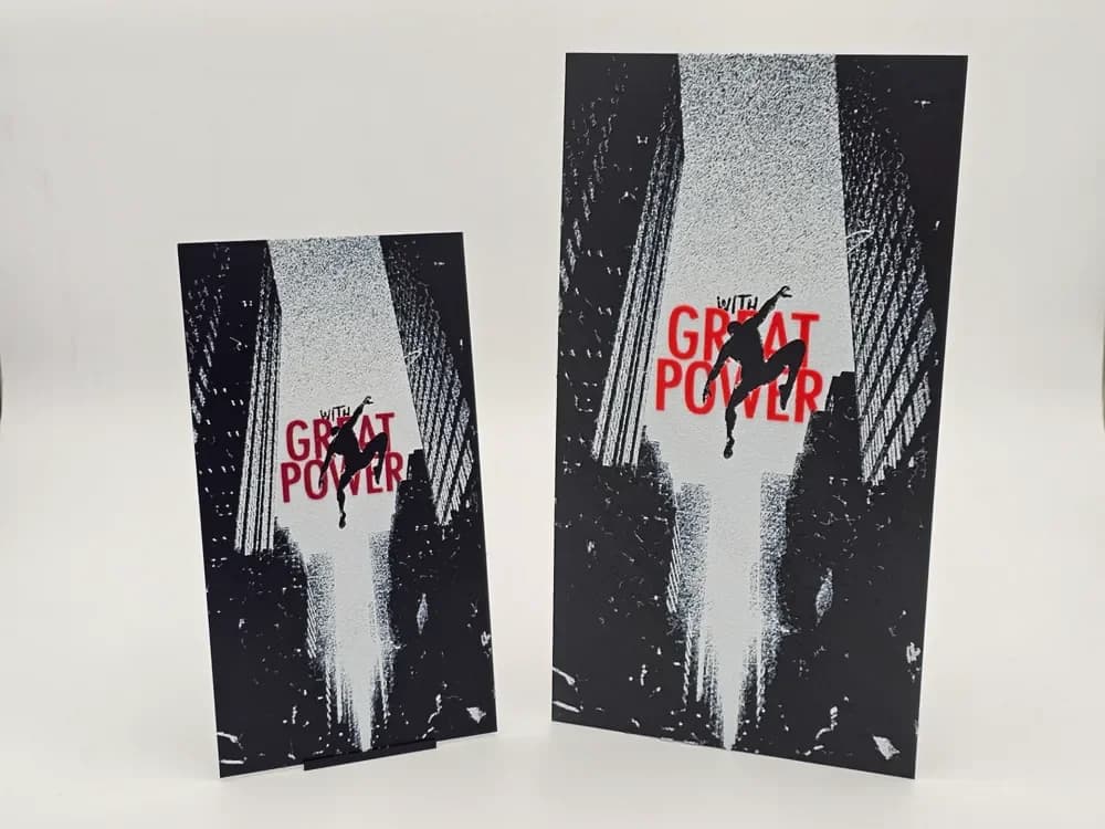 HueForge model: Spider Man Silhouette Poster Hueforge by Loki