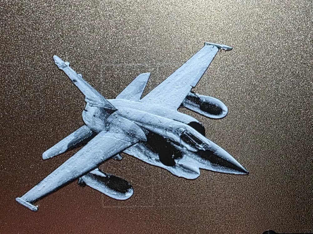 Dassault Mirage F1CR Hueforge Bookmark 2colorNOAMS by AirMechDesigns HueForge model: Dassault Mirage F1CR Hueforge Bookmark 2colorNOAMS by AirMechDesigns