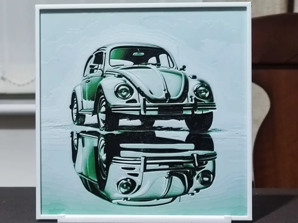 VW Beetle (1) - HueForge 3 Color by BoDad HueForge model: VW Beetle (1) - HueForge 3 Color by BoDad
