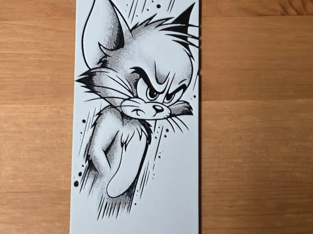 tom and jerry bookmark by Morganja HueForge model: tom and jerry bookmark by Morganja
