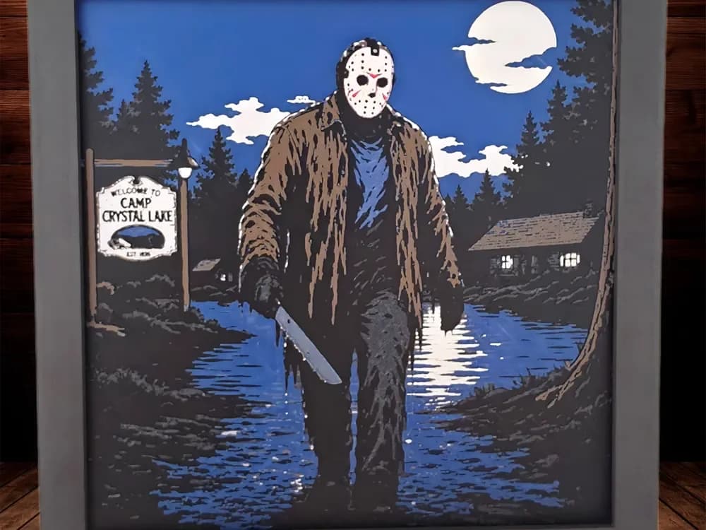 Jason Voorhees - Friday the 13th by Side Quest Hues HueForge model: Jason Voorhees - Friday the 13th by Side Quest Hues