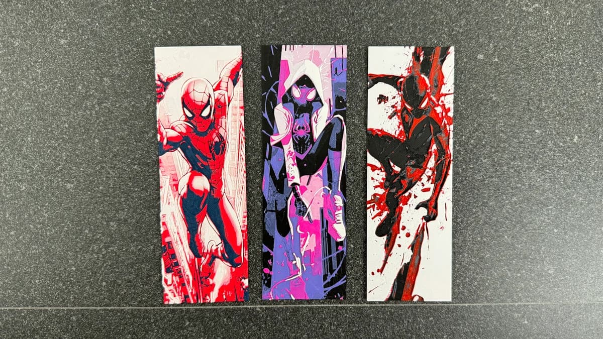 October Exclusive #2 - Spider-Verse Bookmarks! Marvel Comics by Canadian Gamer HueForge model: October Exclusive #2 - Spider-Verse Bookmarks! Marvel Comics by Canadian Gamer