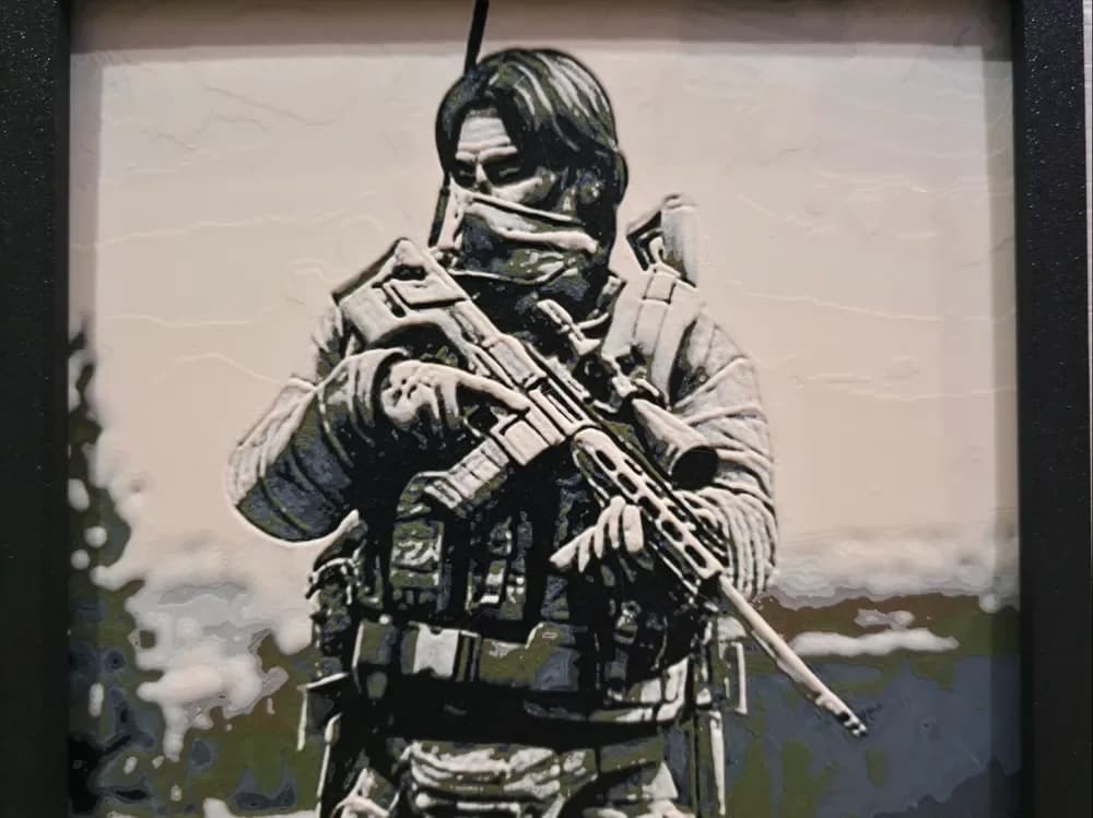 Escape From Tarkov - Goons - Bird Eye by Side Quest Hues HueForge model: Escape From Tarkov - Goons - Bird Eye by Side Quest Hues
