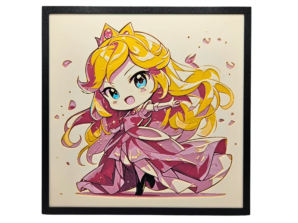 Aurora (Sleeping Beauty) - Chibi Edition by BusyKikiBee HueForge model: Aurora (Sleeping Beauty) - Chibi Edition by BusyKikiBee