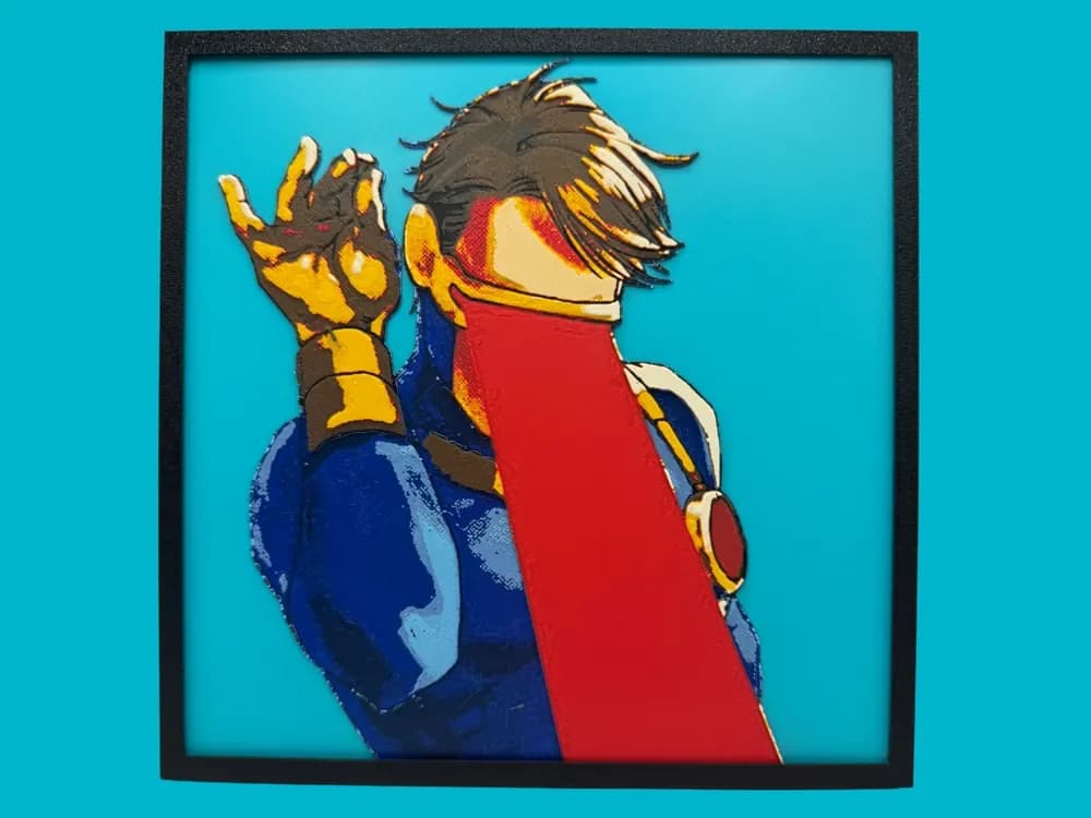 Cyclops - Marvel Meme by Canadian Gamer HueForge model: Cyclops - Marvel Meme by Canadian Gamer