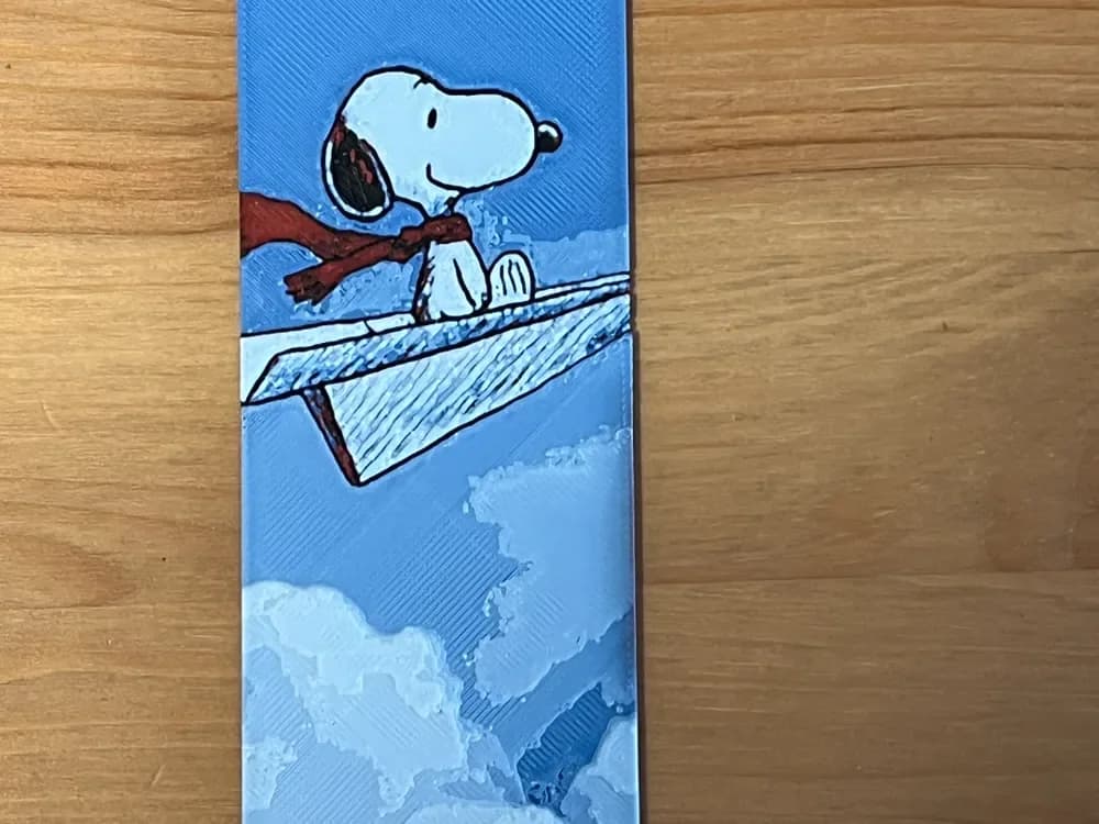 snoopy bookmark by Morganja HueForge model: snoopy bookmark by Morganja