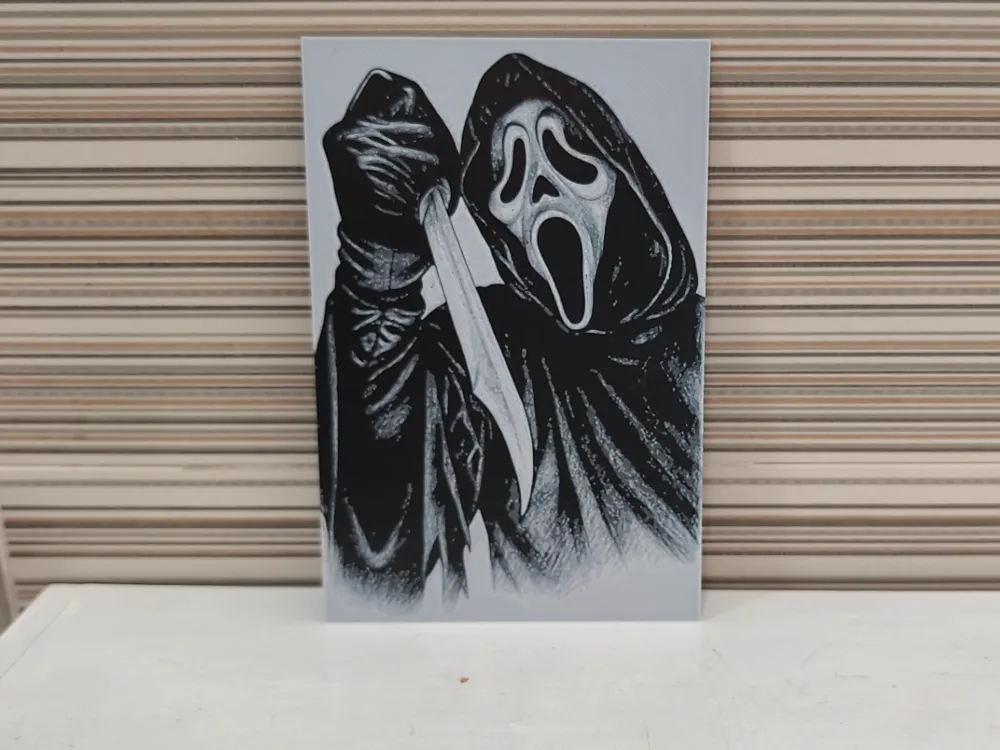 Hueforge Scream by Litolunar HueForge model: Hueforge Scream by Litolunar