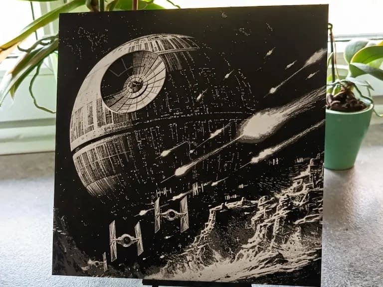 Death Star Star Wars Hueforge Death Star Star Wars Hueforge