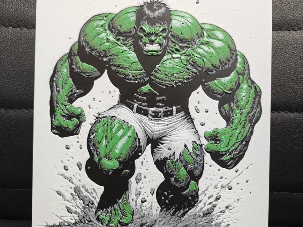 HueForge model: The Hulk by TheHueforgeLady