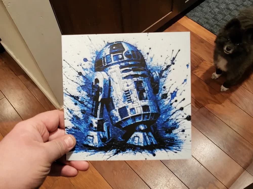 Graffiti R2D2 Hueforge Graffiti R2D2 Hueforge
