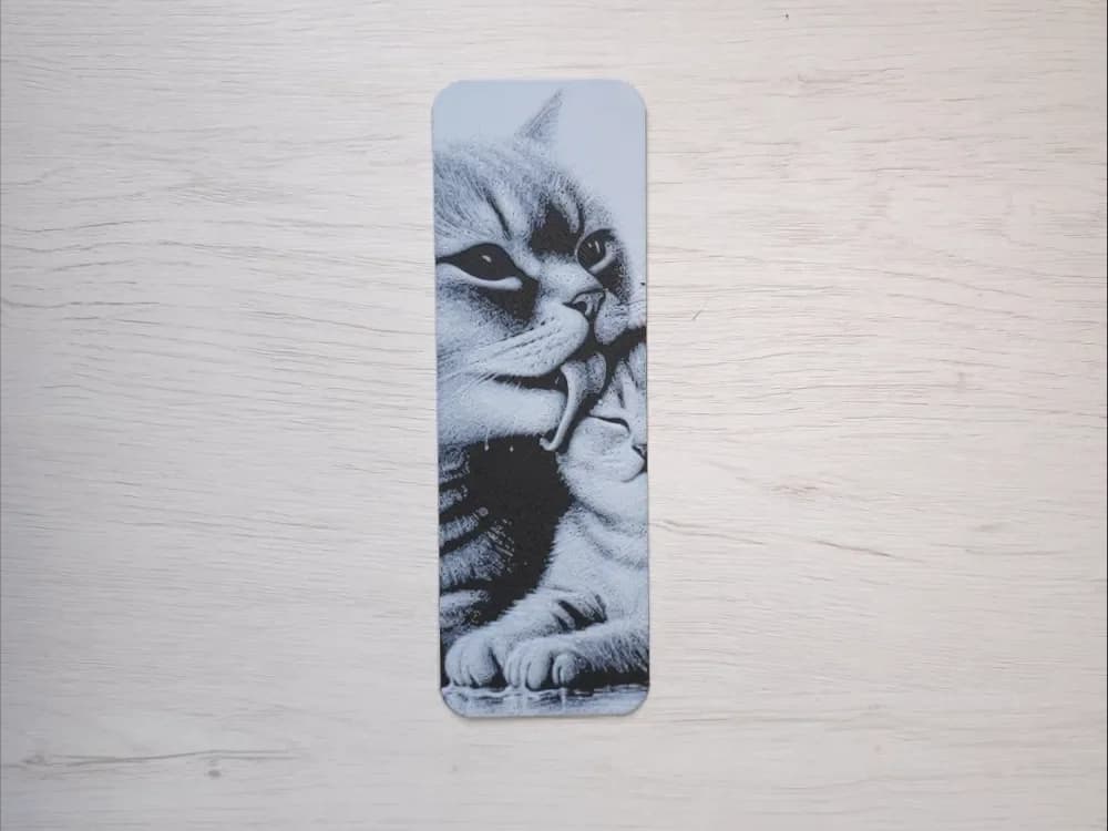 Mum Cat Bookmark by Atrus Design HueForge model: Mum Cat Bookmark by Atrus Design