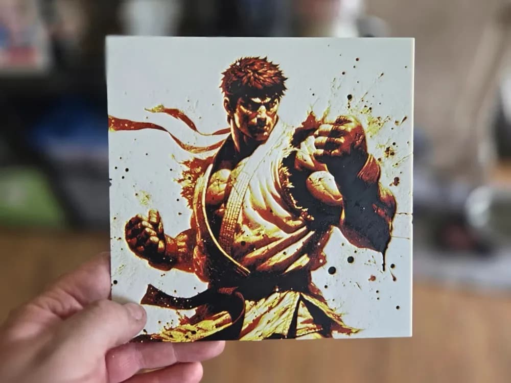 Graffiti Ryu Hueforge by 3Ree Printing HueForge model: Graffiti Ryu Hueforge by 3Ree Printing