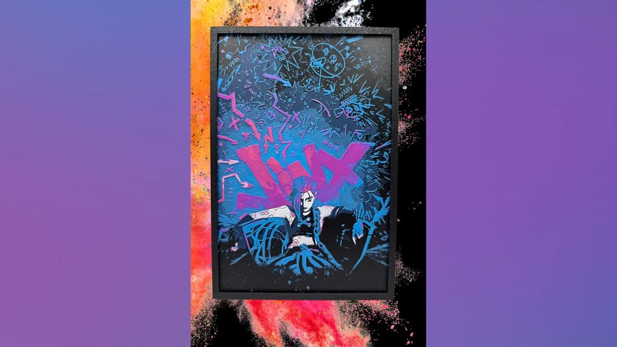 Arcane - Jinx Hueforge by Canadian Gamer HueForge model: Arcane - Jinx Hueforge by Canadian Gamer