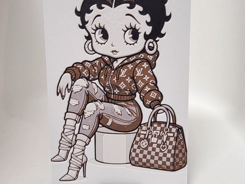 Betty Boop Hueforge by Morganja HueForge model: Betty Boop Hueforge by Morganja