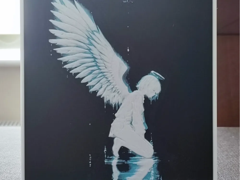 HueForge model: Fallen Angel – HueForge 3-Color by BoDad