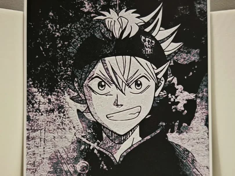 Asta - Black Clover by bzz999 HueForge model: Asta - Black Clover by bzz999