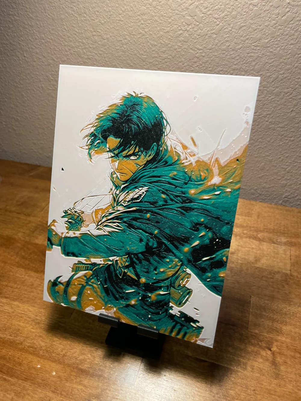 HueForge model: Hueforge - Attack on Titan - Levi Green by Cloudy Nostalgia