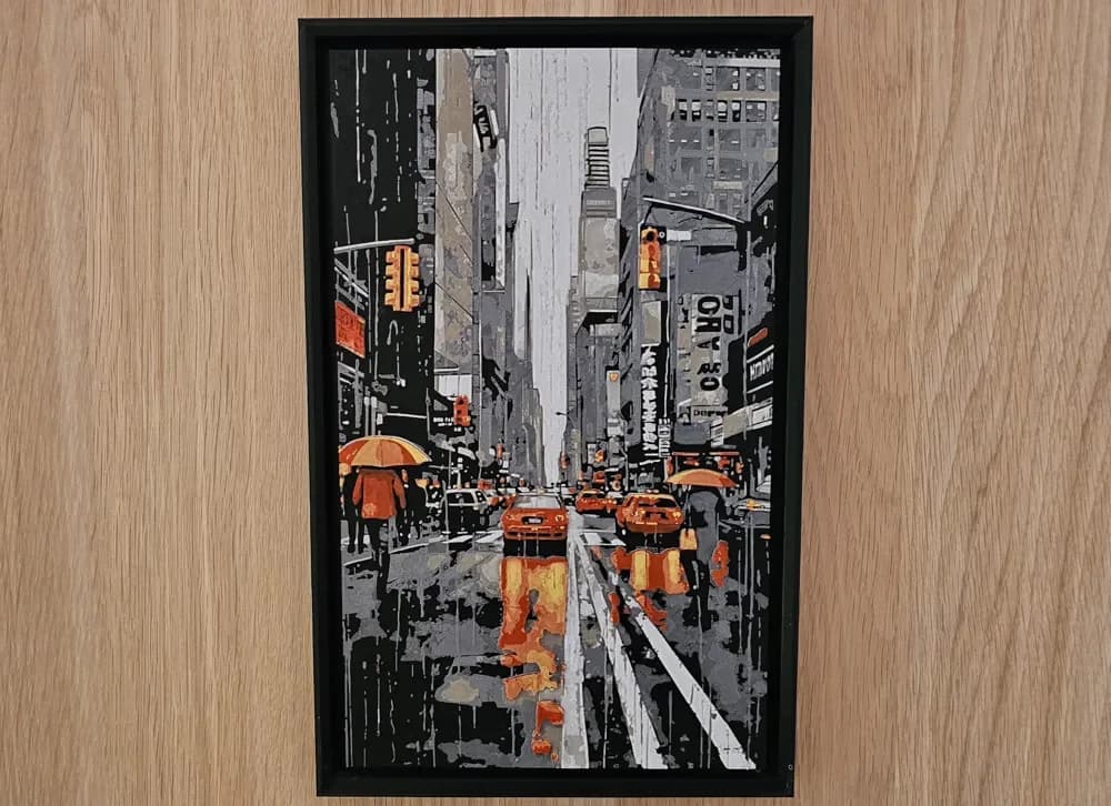 Tokyo Noir: Crimson Rain - Hueforge by C3D HueForge model: Tokyo Noir: Crimson Rain - Hueforge by C3D