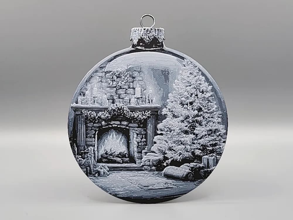 Cozy Fireplace Christmas Tree Decoration Ornament Cozy Fireplace Christmas Tree Decoration Ornament