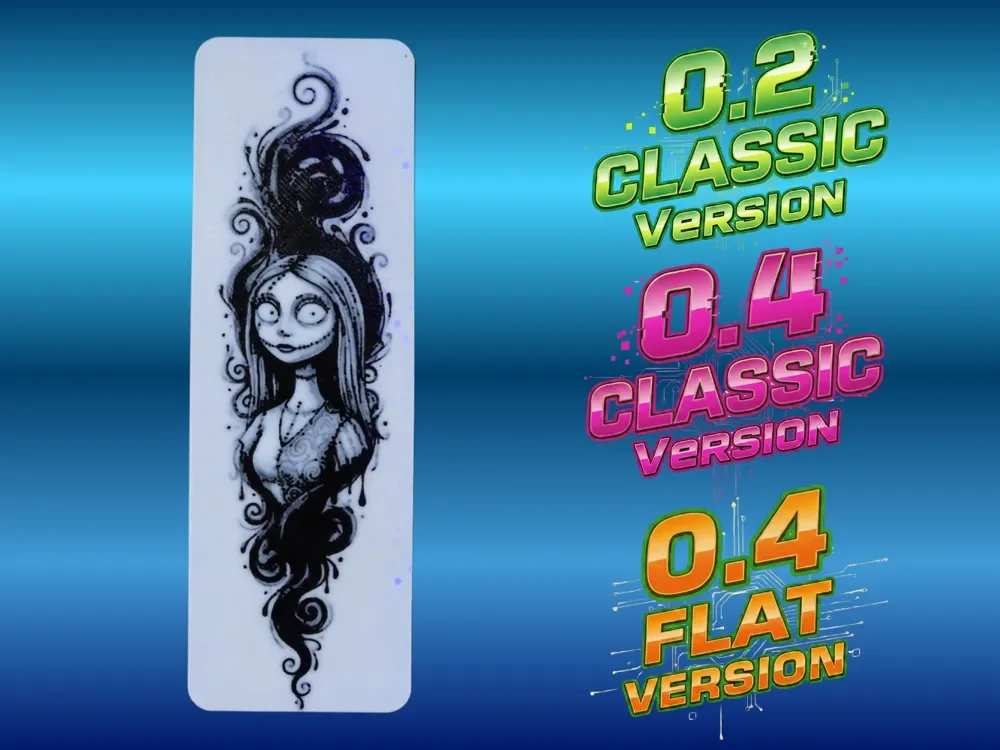 Sally Bookmark by Atrus Design HueForge model: Sally Bookmark by Atrus Design