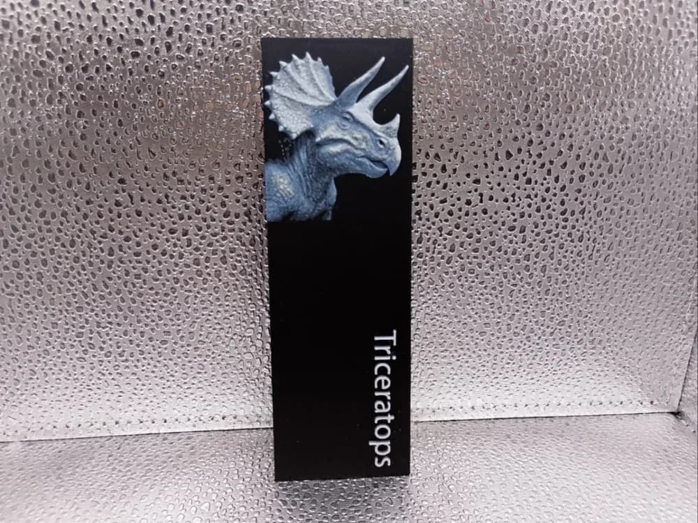 Triceratops Bookmark hueforge by Borishotch Industries HueForge model: Triceratops Bookmark hueforge by Borishotch Industries