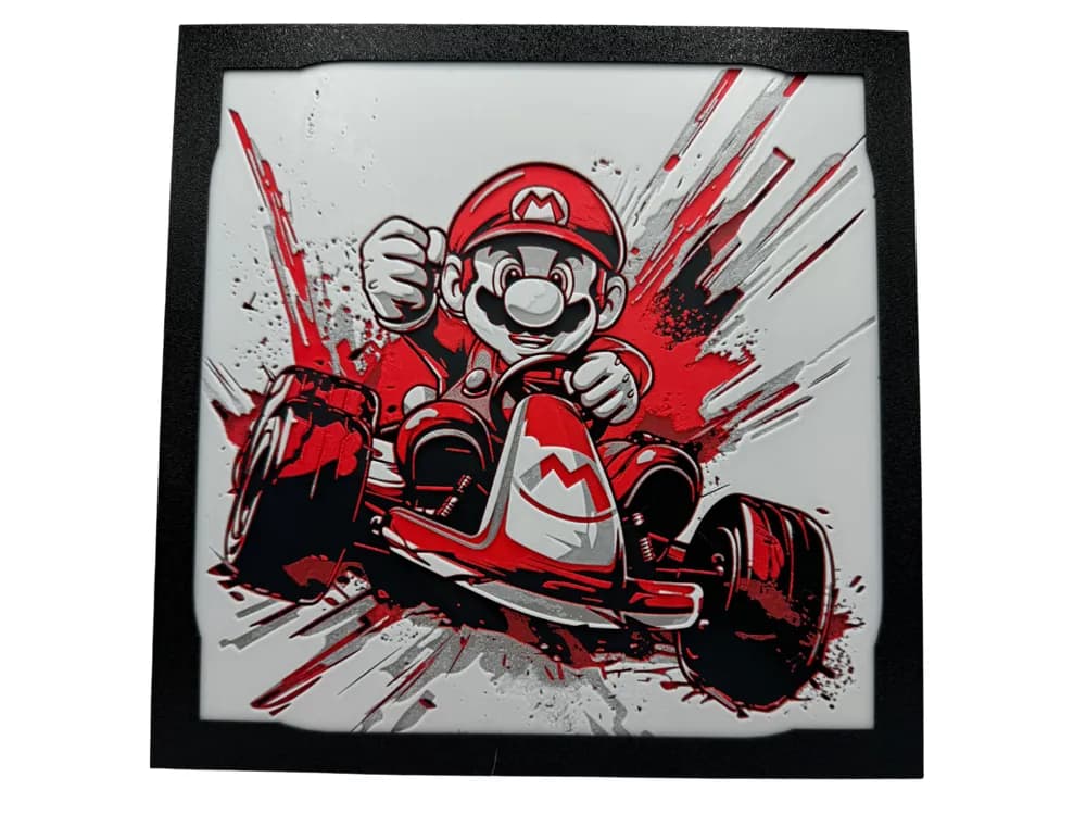 Mario Kart - Hueforge by Canadian Gamer HueForge model: Mario Kart - Hueforge by Canadian Gamer