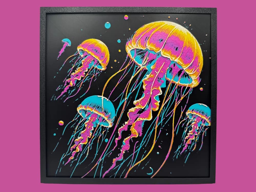Jelly Fish by Canadian Gamer HueForge model: Jelly Fish by Canadian Gamer