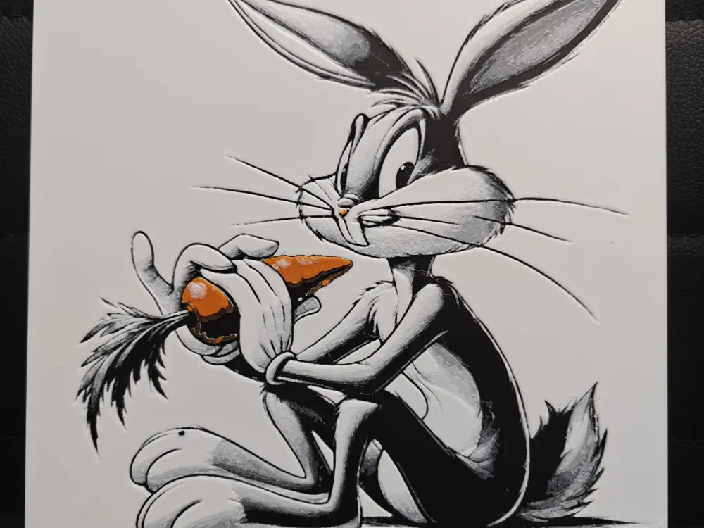 Bugs Bunny by TheHueforgeLady HueForge model: Bugs Bunny by TheHueforgeLady