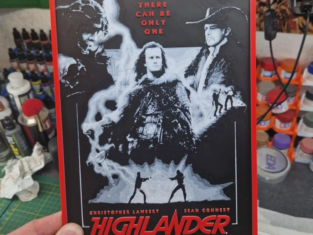 Highlander Hueforge by Dakiren HueForge model: Highlander Hueforge by Dakiren