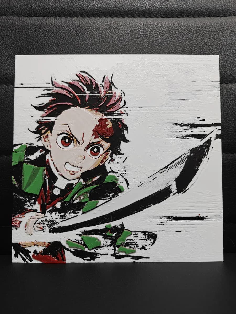 Tanjiro Kamado by TheHueforgeLady HueForge model: Tanjiro Kamado by TheHueforgeLady