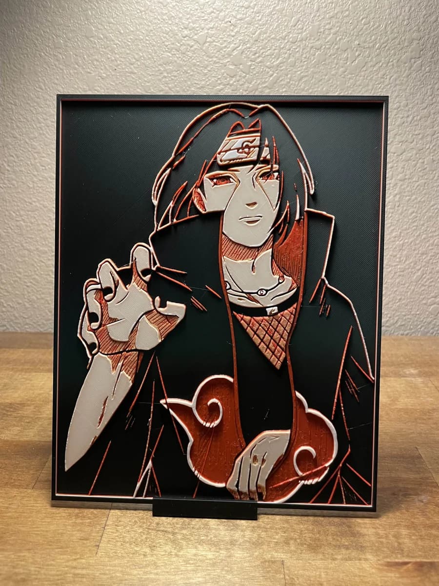 Itachi by Cloudy Nostalgia HueForge model: Itachi by Cloudy Nostalgia