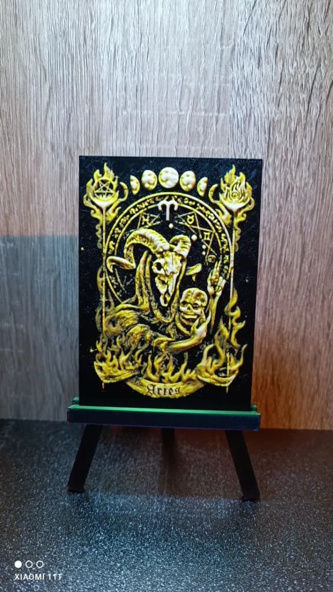 zodiac signs (aries) hueforge by KO Additive Labo HueForge model: zodiac signs (aries) hueforge by KO Additive Labo