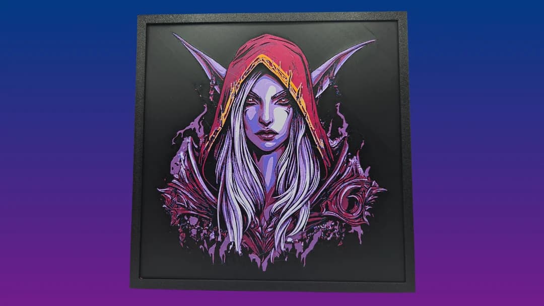Sylvanas Windrunner (World of Warcraft) Hueforge by BusyKikiBee HueForge model: Sylvanas Windrunner (World of Warcraft) Hueforge by BusyKikiBee