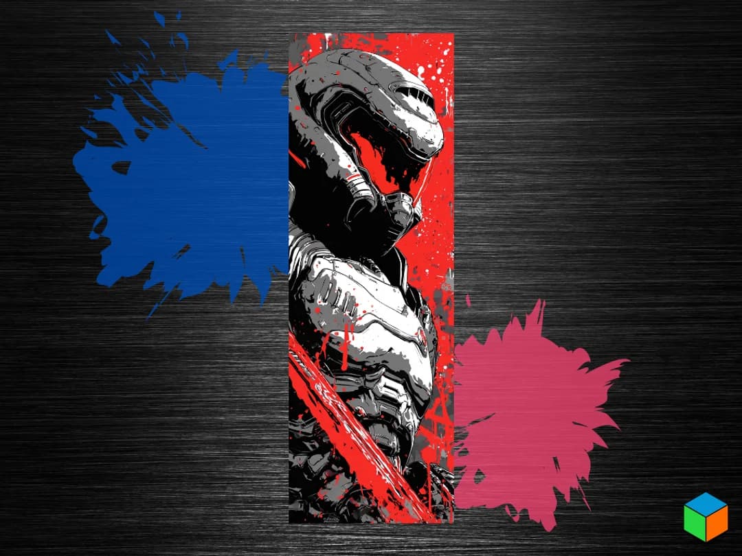 💥 Doom Slayer — Rip & Tear Edition by 3D Prints By Vic HueForge model: 💥 Doom Slayer — Rip & Tear Edition by 3D Prints By Vic