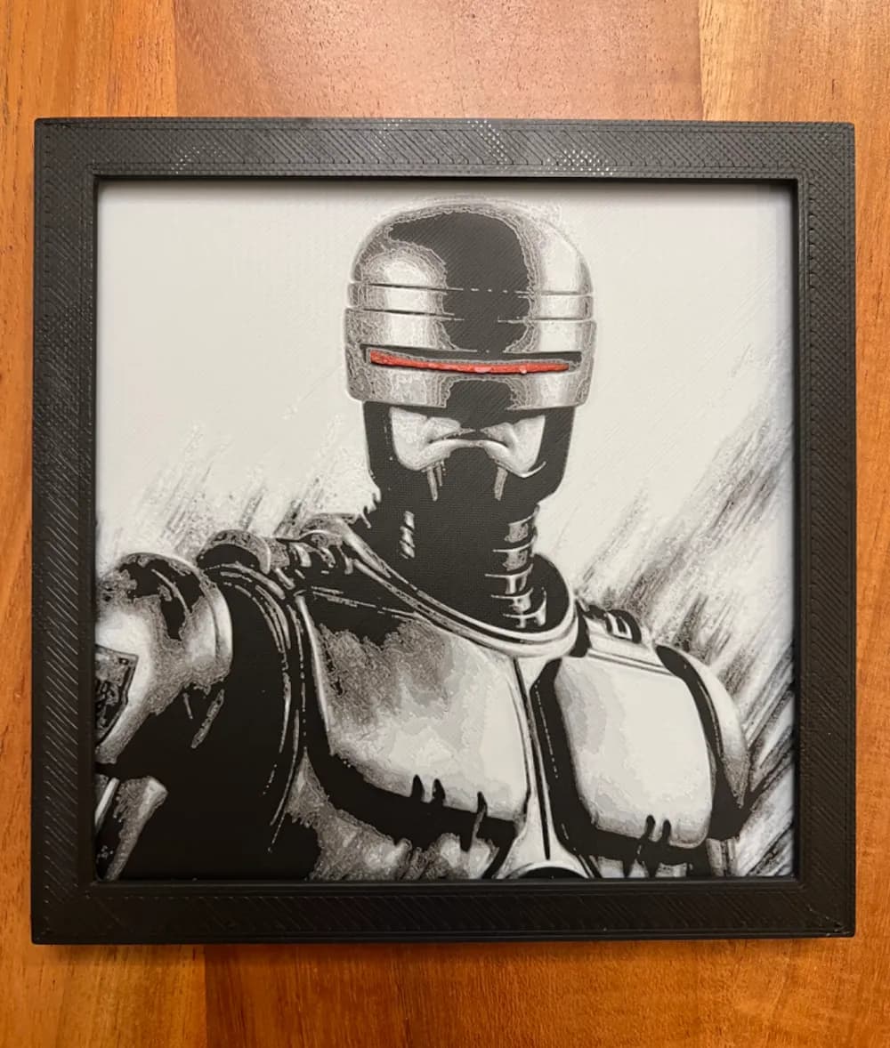 RoboCop by JustBe 3D Printing HueForge model: RoboCop by JustBe 3D Printing