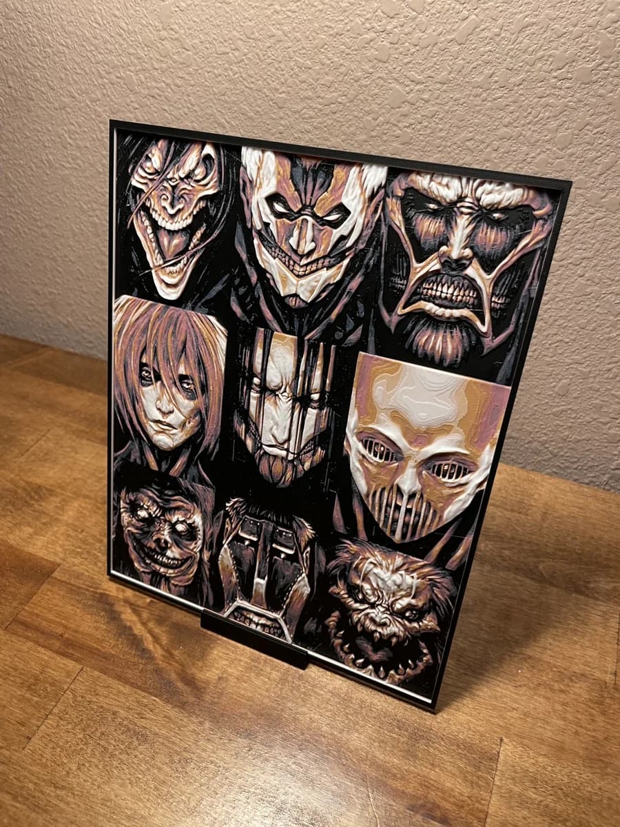 All Titans - AOT by Cloudy Nostalgia HueForge model: All Titans - AOT by Cloudy Nostalgia