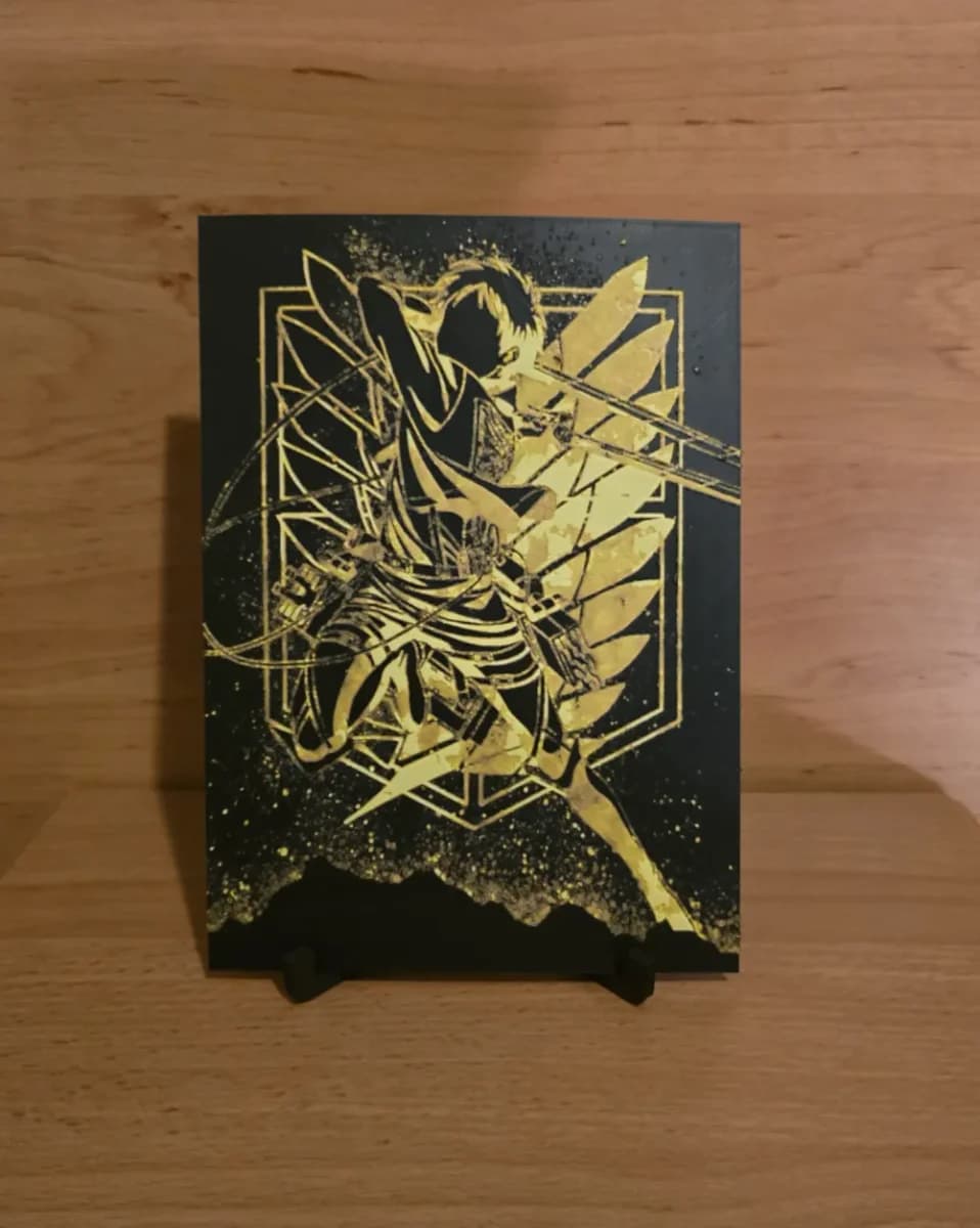 Attack on Titan Crest Hueforge by Kactus Fpv HueForge model: Attack on Titan Crest Hueforge by Kactus Fpv