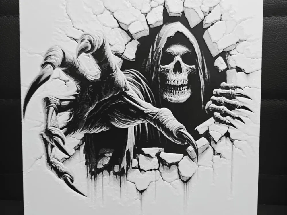 HueForge model: Grim Reaper grasp NO AMS REQUIRED by TheHueforgeLady