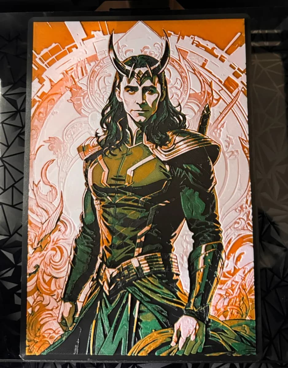 Loki - Hueforge Print by cyanidesugar HueForge model: Loki - Hueforge Print by cyanidesugar