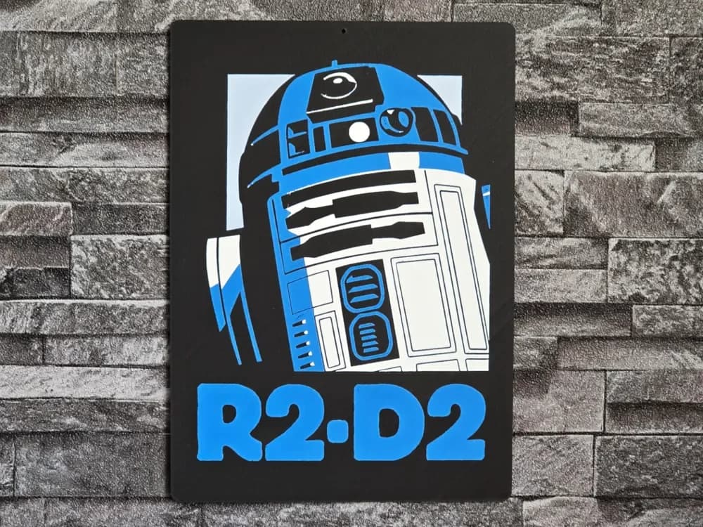 Hueforge R2D2 StarWars by StefBull85 HueForge model: Hueforge R2D2 StarWars by StefBull85