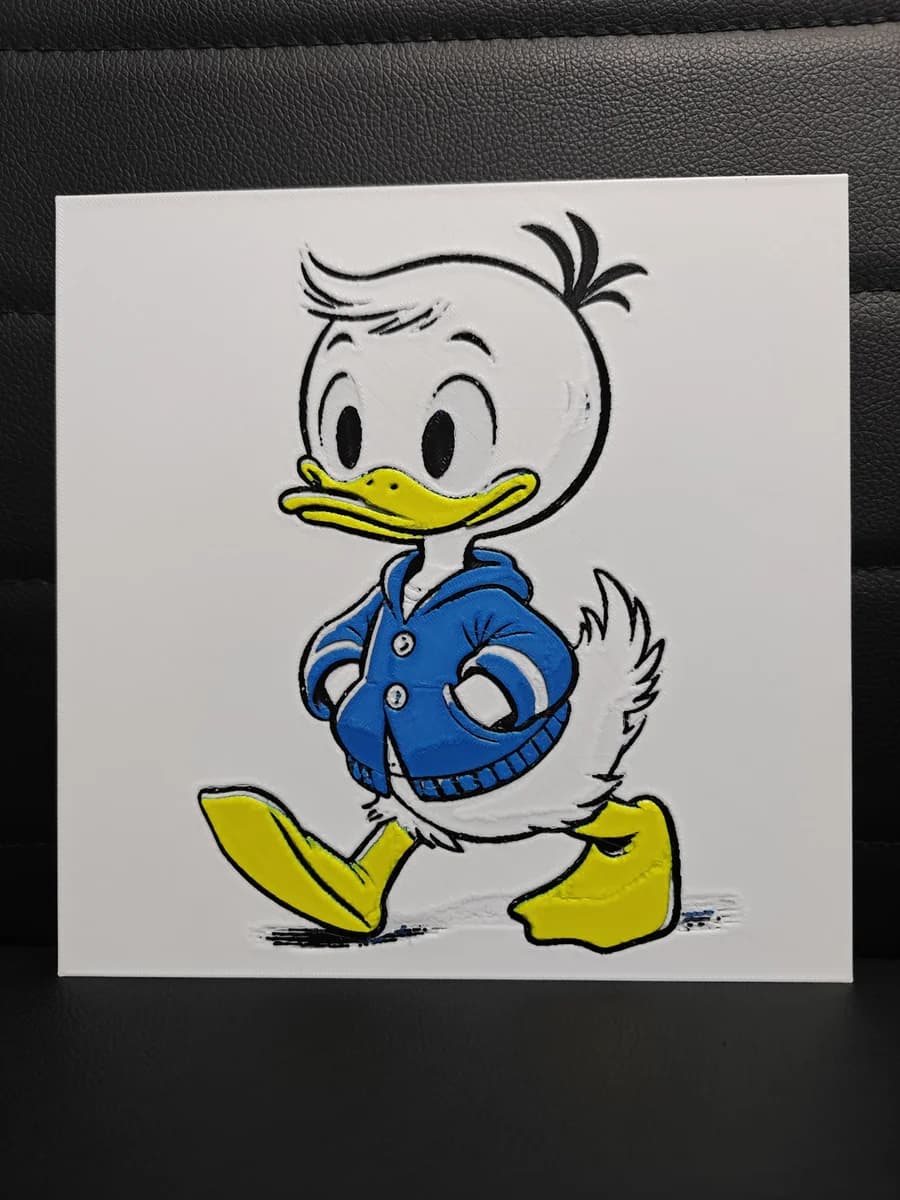 Dewey Duck by TheHueforgeLady HueForge model: Dewey Duck by TheHueforgeLady