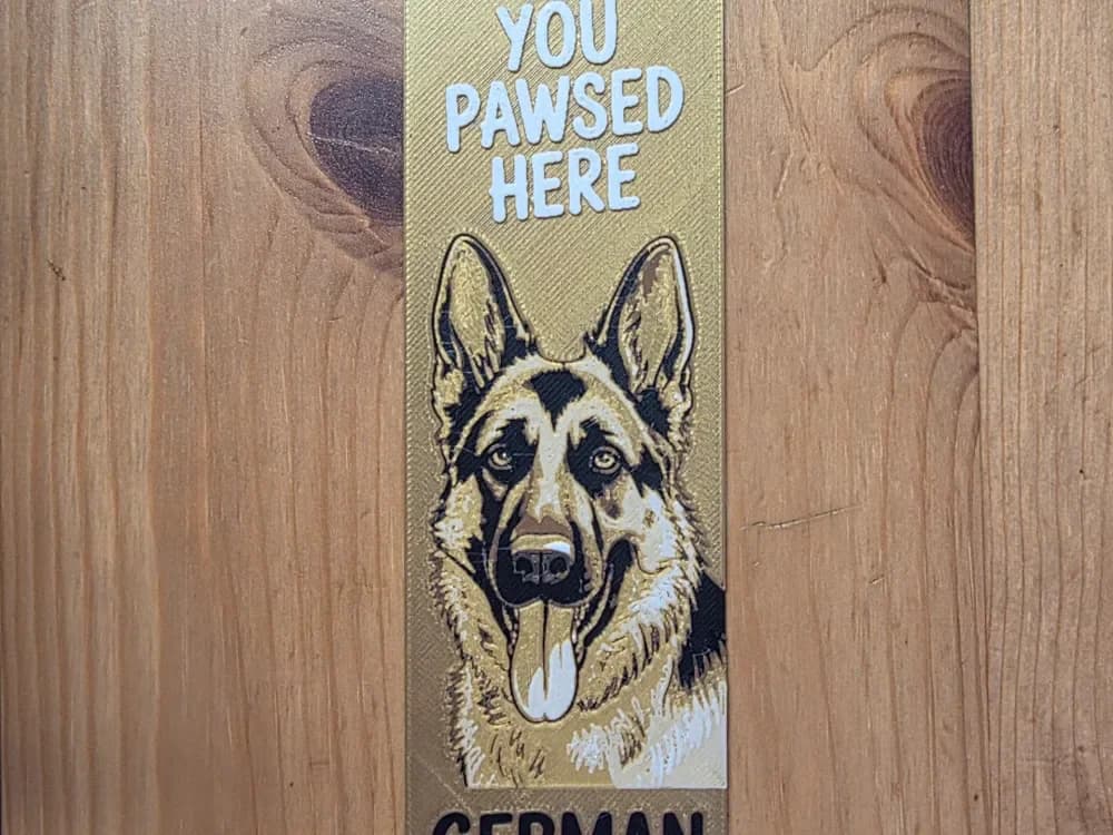 German Shepperd Bookmark by Morganja HueForge model: German Shepperd Bookmark by Morganja