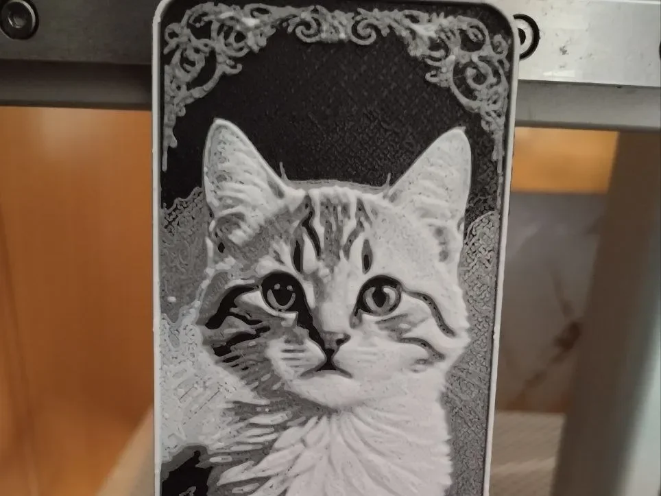 BOOKMARK KITTEN by FYTY112 HueForge model: BOOKMARK KITTEN by FYTY112