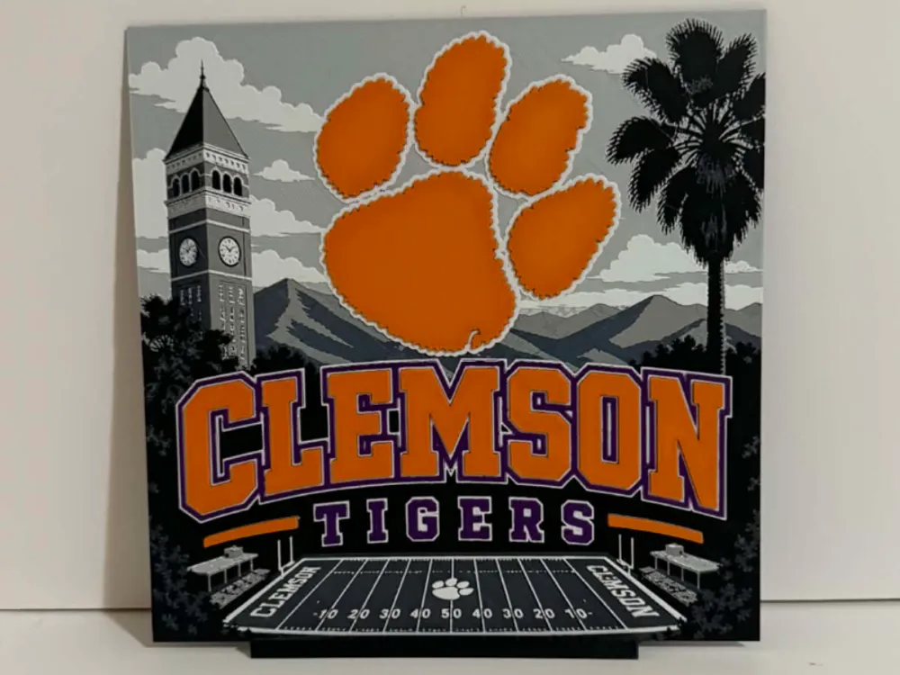 Clemson Hueforge by Magnolia Crafts HueForge model: Clemson Hueforge by Magnolia Crafts