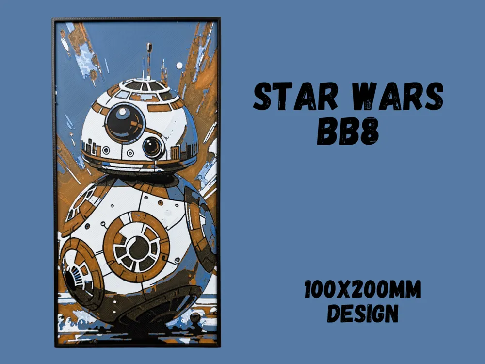 BB8 - Star Wars by Canadian Gamer HueForge model: BB8 - Star Wars by Canadian Gamer
