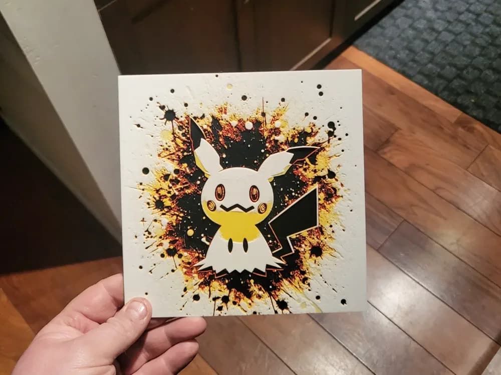 Graffiti Mimikyu Hueforge by 3Ree Printing HueForge model: Graffiti Mimikyu Hueforge by 3Ree Printing